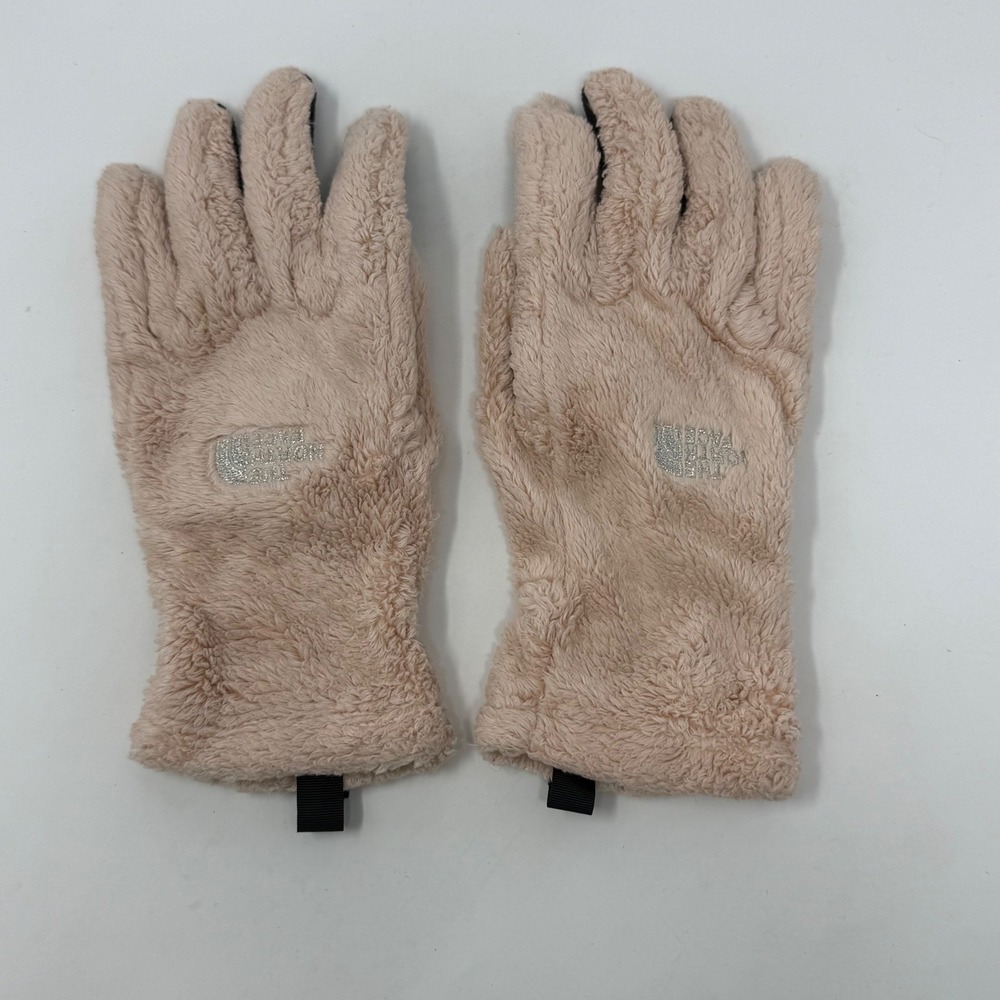 The North Face Osito Etip Fleece Gloves Womens Medium Evening Sand Pink A4SGX